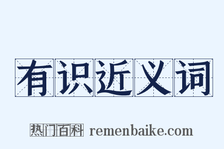 有识近义词是什么意思的图片